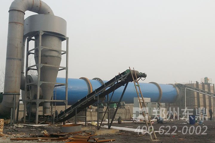 江蘇1200噸煤泥烘干設備生產線現場