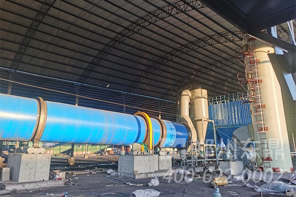 山西煤泥烘干機生產線安裝現場實拍圖