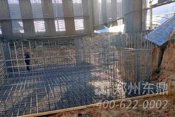 內(nèi)蒙古煤泥烘干機(jī)基礎(chǔ)建設(shè)施工現(xiàn)場